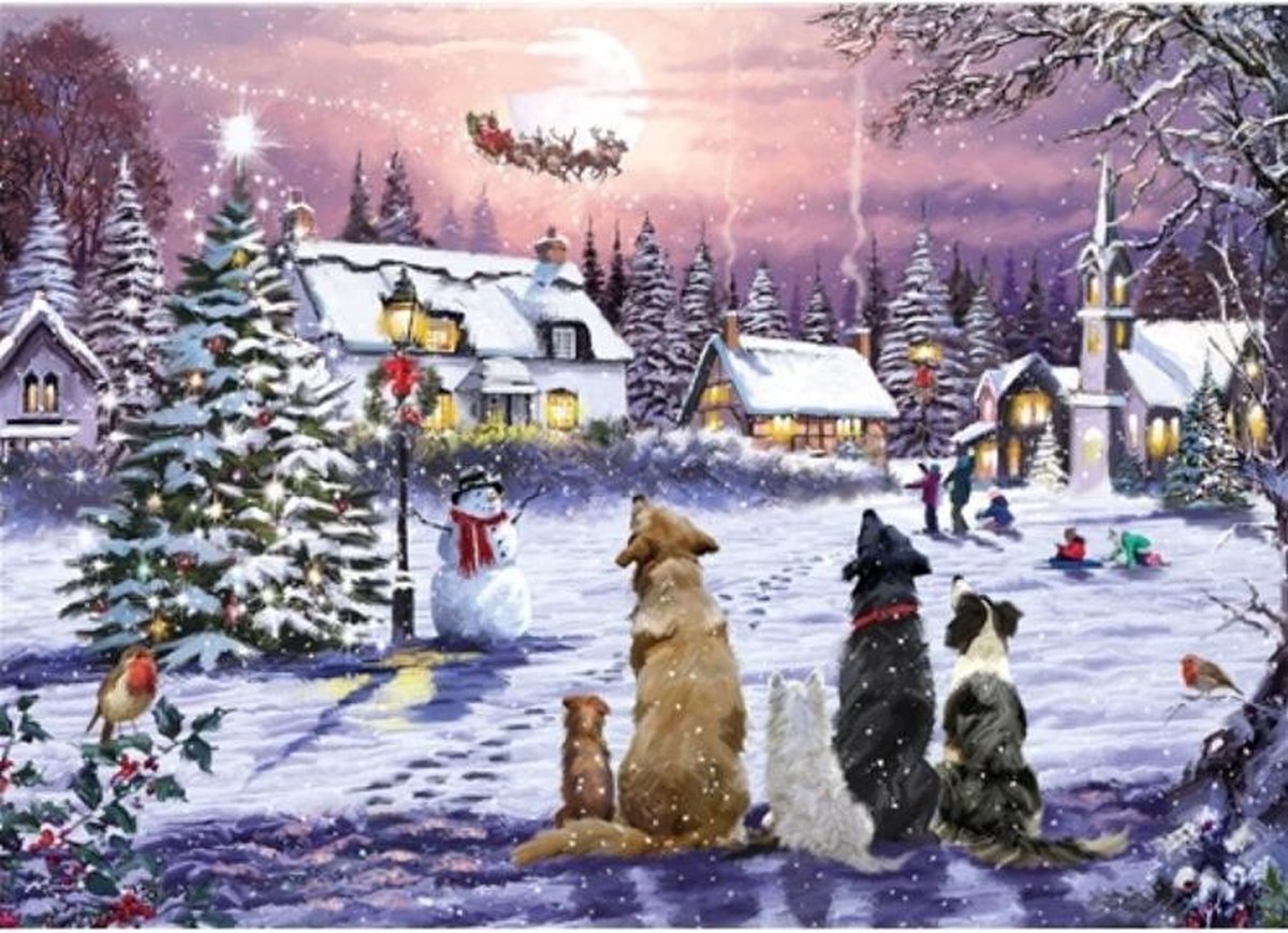 Otter House Christmas Eve Puzzel 1000 Stukjes