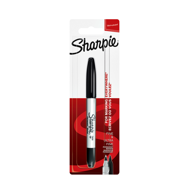 Sharpie Permanent-marker, fijne punt 1 Stuk zwart