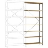 Manuflex RB2255 module d'extension d'étagère 100 kg (L x H x P) 1,22 x 3 x 40 m acier galvanisé galvanisé plateau en bois