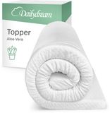Dailydream Matrastopper 140x200 cm – Traagschuim – Zacht ligcomfort – 7 cm – Aloe Vera – Topper