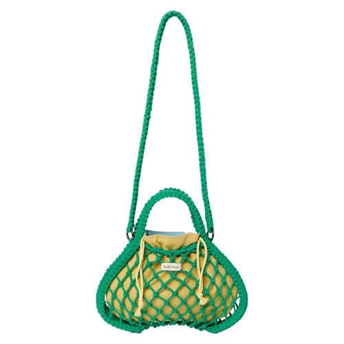 Studio Noos Studio Noos reversible crossbody tas Macrame Mini groen