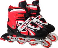 Patin à roulettes pour enfants, patins à roulettes, réglable, modèle CS310K, rouge, taille 38-42