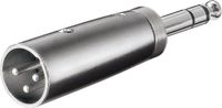 Goobay 27515 XLR Adapter, AUX 6 Jack, 35 mm Stereo Male naar XLR Male