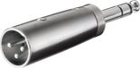 Goobay 27515 XLR Adapter, AUX 6 Jack, 35 mm Stereo Male naar XLR Male
