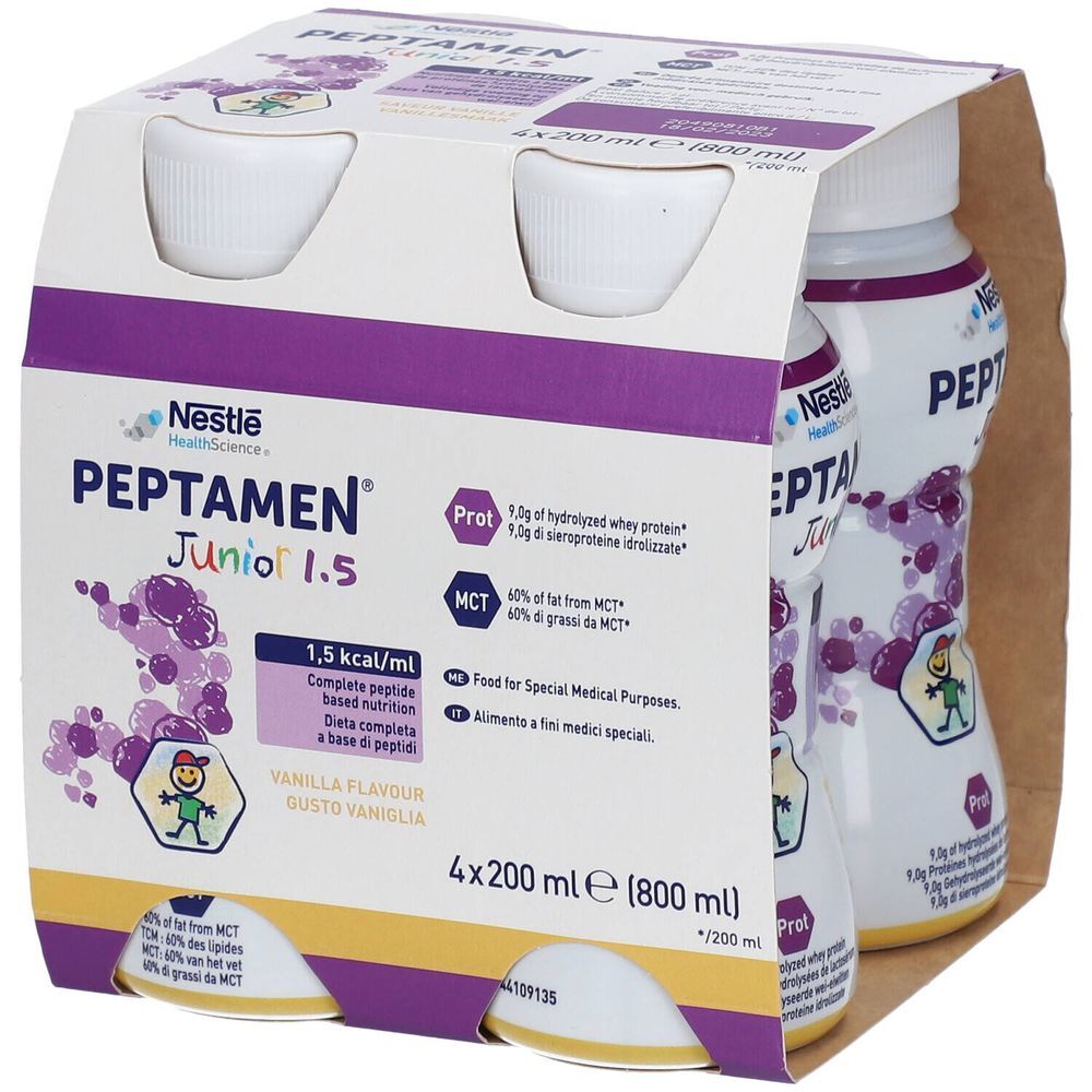 Nestlé® Nestlé® Peptamen Junior 1.5 Vanille 4x200 ml