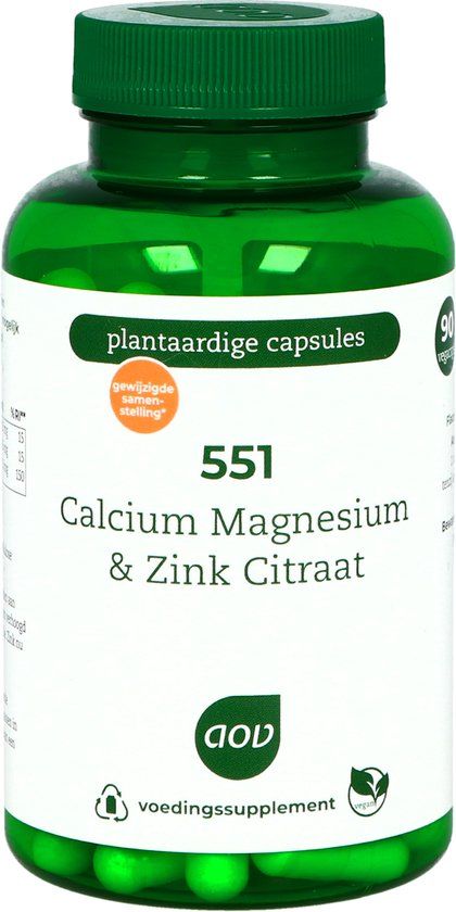 AOV 551 Calcium-Magnesium-Zink Pidolaat - 90 Capsules
