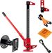 Wiltec Cric de ferme - Kit professionnel pour utilisations extrêmes, cric jusqu'à 3000 kg avec plaque d'appui, adaptateur de levage de roue, adaptateur de pare-chocs, support de roue de secours, fixation de treuil et de pince