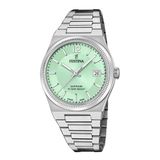 Festina F20035/3 Dames Horloge - Mineraalglas - Roestvrijstaal/Staal - Zilverkleurig - Ø 35 mm - Quartz - Vouw/Vlindersluiting - 10 ATM (zwemmen)