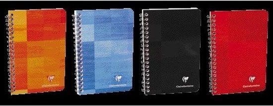 Clairefontaine Notitieboek 165x210mm Spiraal Lijn | 5 Stuks