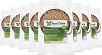 Famiflora Halve Kokosnoot Gevuld - 8 stuks (1.6KG) - Buitenvogels - Zaden & Insecten - +/- 200g per stuk - Voor tuinvogels - 100% Natuurlijke houder - Gevuld met hoogwaardig rundervet