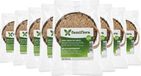 Famiflora Halve Kokosnoot Gevuld - 8 stuks (1.6KG) - Buitenvogels - Zaden & Insecten - +/- 200g per stuk - Voor tuinvogels - 100% Natuurlijke houder - Gevuld met hoogwaardig rundervet