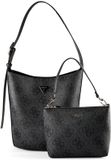 GUESS Meridian II Bucket Bag Coal Logo Schoudertas