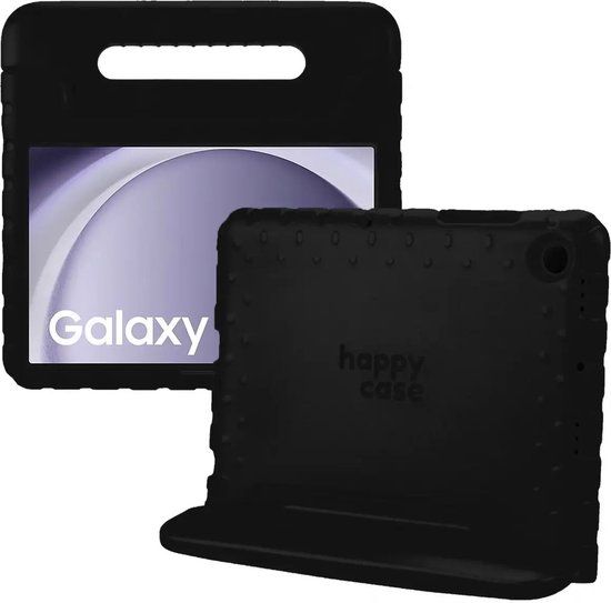 HappyCase Kinder Tablethoes Geschikt voor Samsung Galaxy Tab A9 Zwart
