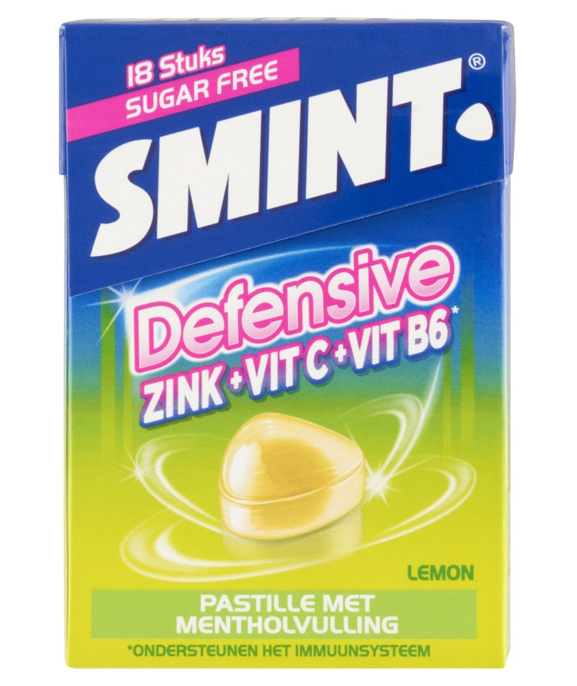 Smint Smint Defensive Lemon Suikervrij Pastille