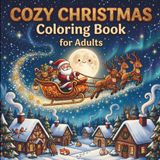 Cozy Christmas Coloring Book: 50 Cozy Christmas Scenes for Holiday Relaxation with Bold Easy Outlines for Adults