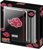 Karactermania Naruto Wolken-Geschenkdoos met Dagboek en Mode Balpen - Zwart