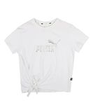 PUMA Ess+ Logo Knotted Tee G uniseks-baby t-shirt