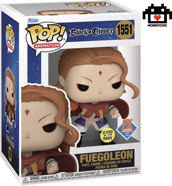 Funko Pop! Black Clover Fuegoleon #1555 GITD Previews Exclusive