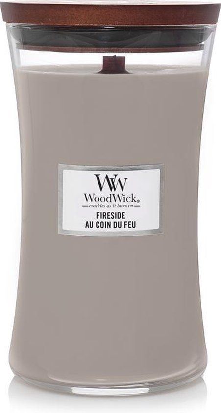 WoodWick Hourglass Large Geurkaars - Fireside - 130 branduren