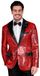 Widmann Showmaster Pailletten Colbert Rood Man L