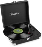 Audizio RP111BK Retro platenspeler met speakers - Zwart