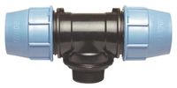 Somatherm 3733-20-15L T-stuk 90 graden mannelijk 15/21 / pe20-kunststof, grijs