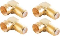 Shiverpeaks BS15-301714 BASIC-S-4x SAT-F-haakse adapter, F-stekker/F-bus, verguld