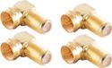 Shiverpeaks BS15-301714 BASIC-S-4x SAT-F-haakse adapter, F-stekker/F-bus, verguld