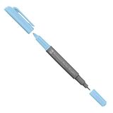 Marabu 01470003090 - permanente marker Graphix in lichtblauw, met dubbele punt 1-2 mm en 0,5 mm, briljante kleuren, sneldrogende, alcoholgebaseerde inkt, geurarm en waterbestendig