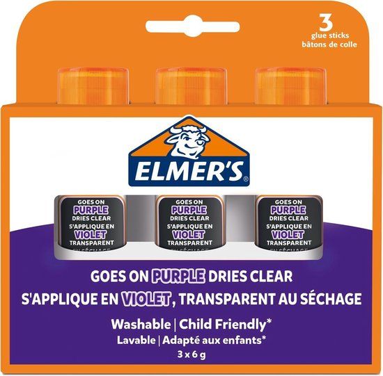 Elmer's - Disappearing Purple - Lijmstiften - 3 stuks