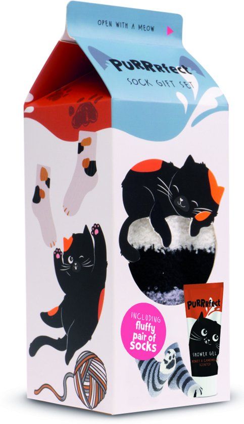 PURRRFECT Sock Showergel Giftset Multicolor