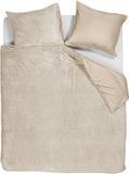 Ambiante Plush Teddy dekbedovertrek - Tweepersoons - 200x200/220 - Zand