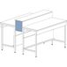 ASEM Zijpaneel voor centrale achterwand wit melamine