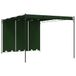 vidaXL Paviljoen, 4 x 3 x 2,3 meter, groen, polyester en staal