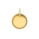 Lucardi Dames Stainless steel goldplated graveerplaat voor dames - Hanger - Staal - Goudkleurig