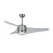 Sûlion Plafondventilator, groot, AC-motor, led-lichtbron 18 W, 3000 K, vleugels van ABS, chroom/transparant