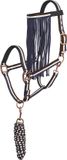 Imperial Riding Halsterset Met Vliegenfrontriem Donkerblauw-mix - pony