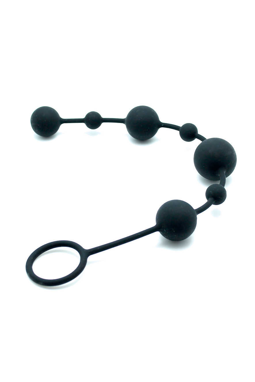 Latex Play Anaal Snoer Beads - 34cm