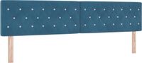 vidaXL Hoofdbord Donkerblauw Fluweel 200 cm