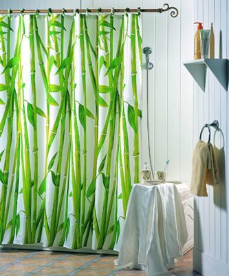 TP-Products Bamboe douchegordijn - Afmetingen: 180x200 cm, inclusief 12 gordijnringen