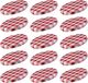 Westmark Schroefdeksels voor bewaarpotten, 15 stuks, rond, ø 63 mm, blik, rood/wit, geruit, 409722E3