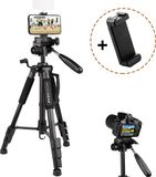 MOJOGEAR Smartphone en Camera Statief - 140 cm - Zwart