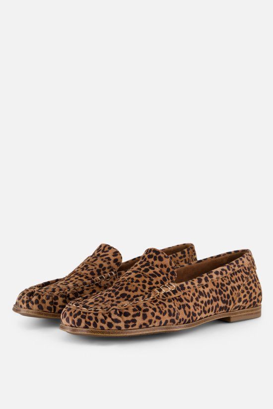 Tamaris Leopard Loafers beige Suède - Maat 40