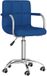 vidaXL Eetkamerstoel draaibaar stof blauw