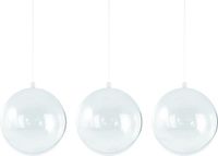 Rayher Hobby Gmbh 15x Boule de Noël transparente DIY 12 cm