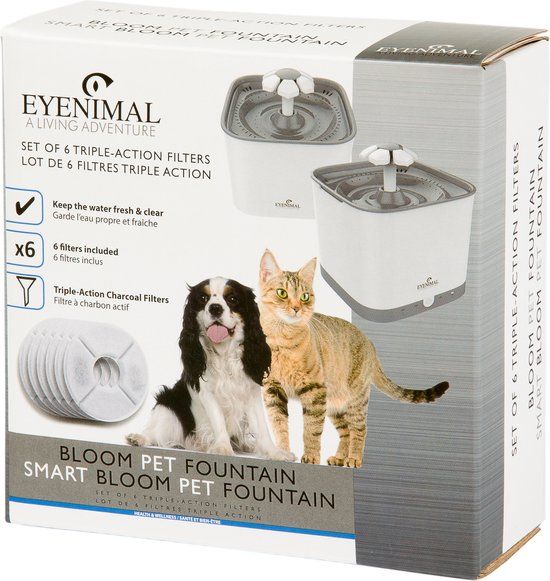 Eyenimal Smart Bloom Drinkfontein - Vervangfilters (6 Stuks)
