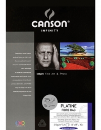Canson Platine Fibre Rag 310g A3+ 25 vel