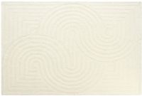 Vente-unique Tapijt 100% handgetufte wol - 160 x 230 cm - Gebroken wit - 2000 g/m² - LUZAN