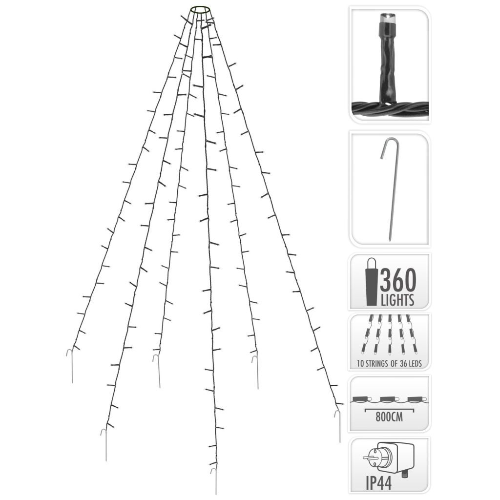 DecorativeLIghting Vlaggenmast verlichting 360 LED s