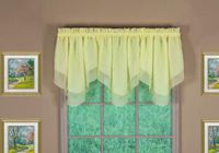Today's Curtain Emelia Original Voile Ascot 25", Geel, 40" B x 25" L